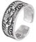 AISHFP Ringe Herren Mädchen, Offener Ring aus Sterlingsilber für Damen, Skorpion-König-Muster, Hip-Hop-Fingerschmuck für Herren