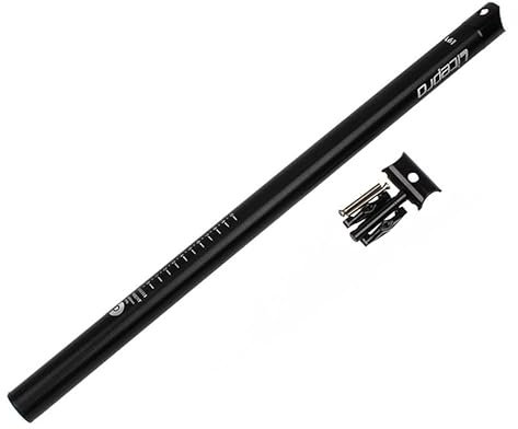 RaamKa SattelstüTze Fahrrad Ultraleichte Sattelstütze Sattelstange Aluminiumlegierung 31,8 * 580mm Faltrad Sattelstütze Sattelrohrstange SattelstüTze Gefedert (Color : Noir)