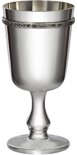 I LUV LTD Zinn Kelch Keltische Band 300 ml Hell Poliert Beenden Sowohl Innen als auch Außen mit Feature Touchmark Perfekt zum Gravieren