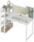 VASAGLE Schreibtisch, Computertisch mit Regalböden rechts oder Links, 120 cm breiter Bürotisch, für Arbeitszimmer, Homeoffice, einfacher Aufbau, ahornweiß LWD048W44