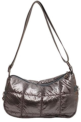 JUCHRZEY Solide Stepptasche mit Griff, großes Fassungsvermögen, Umhängetasche, Damen-Umhängetasche, Vintage-Mode-Design, Luxus-Einkaufstasche, Clutch-Geldbörse
