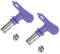 sourcing map 2pcs Reversible Spray Tips for Airless Sprayer 315 Paint Spray Nozzle Tips Sprayer Machine Parts for Home Garden Building Fences, Purple