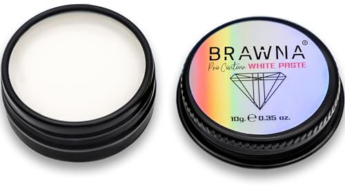 Brawna Pro Contour White Mapping Paste für Brauen- und Lippenmessung - Weißer Concealer für PMU, Laminierung, Tönung