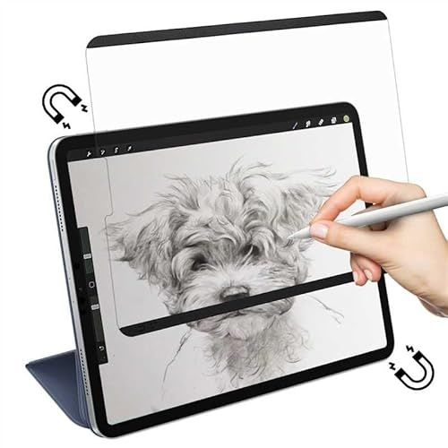 Hoktods Pellicola protettiva magnetica in carta per iPad Mini 6 (2021) da 8,3, lavabile, antiriflesso, anti-blu, rimovibile e riutilizzabile per disegnare, scrivere e prendere appunti