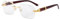 Dollger Rimless Rectangle Sonnenbrille für Frauen Männer Mode Hip Hop Frameless Designer Shades Holz Y2K Square Sun Glasses,Leopard