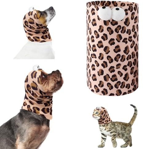 Yoolhamy Cache Oreilles pour Chien, Casque Anti Bruit Chien, Snood Protection pour Oreilles Soulager l'Anxiété Causée par Le Séchage Forcé des Feux d'artifice du Tonnerre