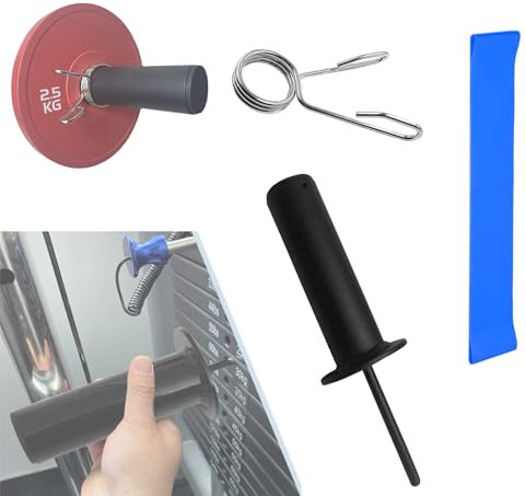 Gym Pin Extender für Gewichtsscheiben, Fitnessgeräte Latch Weight Stack Pin für 10mm x 80mm Gym Zubehör für die Kraftstation Magnet Stift Ø 10 mm für Gym Equipment Lifting Pin Geräte Power Stack Pin