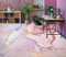 Benutzerdefinierte Selbstklebende Boden Wandtapete 3D Rosa Farbe, 250 * 175cm Bodenfliesen Aufkleber Wohnzimmer Studie Pvc Wasserdicht Tragen 3D Bodenbelag Tapete