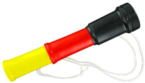 Deutschland Air Blaster Horn Flagge Fanartikel mit Schnur macht ein lautes Horngeräusch schwarz rot gold #03