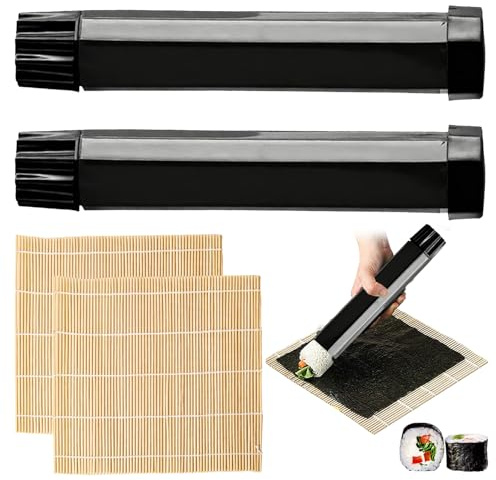 Juego de 4 piezas para hacer sushi, kit de principiantes, para fiestas, casa, picnics