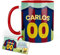 Kembilove Taza Personalizada Fútbol | Tazas de Desayuno Fútbol | Regalo Original Barcelona | Fútbol para Niños | Día del Padre | Tazas personalizadas