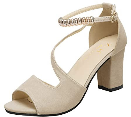 Sandalo Donna Estive Basse Tacco Sandali Spiaggia Elegante Sandaletti Casual Leggeri Antiscivolo Sposa Matrimonio Slingback Punta Aperta Bohemia Con Tacco Scarpe Piscina Sabot Comode Morbida