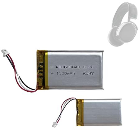 HIGHAKKU Ersatzakku FT603048P kompatibel mit Steelseries Arctis 9X Wireless Gaming Headset Battery Replacement