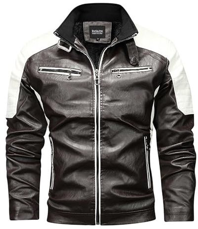 SRZYMJ Lederjacke Herren Kaffee Matte Lederjacke Bomberjacke Herren Sommer Regenjacke Atmungsaktiv Herren-Unterhemden Imprägnierspray Jacke 3XL Herren Tshirt Schwarz