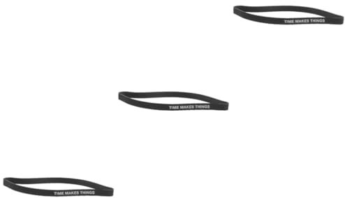 Housoutil 3St Vinyl Stiftschlaufenhalter Buchbandband Kabelbinder Planke 10x buch accessoires rechnungswesen elastisches tape elastische Tagebuchbänder flexible Silikonbänder Kieselgel Black