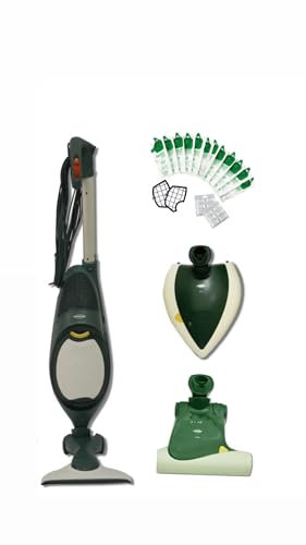 Generico Folletto VK140 Aspirapolvere con PL515 e Battimaterasso, Kit Completo con Accessori, Verde/Bianco
