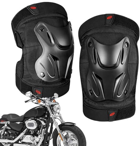 Générique Motorcycle Tamps de coude, genoux et coudes adultes - Brift sur les genoux Poussions de coude réglables | Accessoires de moto de protection de l'équipe