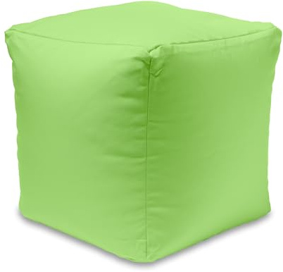 Home Sweet Home UK 100% Waterproof Cube Bean Bag Footstool Modern Square Pouffes for Living Room Large Cube Plush Pouffe Footstool For Indoor & Outdoor Stylish & Durable Square Beanbag Pouffe Stool