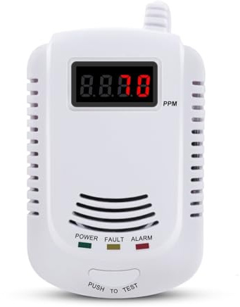 Gas Detector Standalone Plug-In Combustible Gas Detector LPG LNG Coal Natural Leak Alarm Sensor Voice Warning