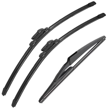 Rear Scheibenwischern Für Fiat 500 312 2007-2017 11-lagiges Gummistreifen-Autowischerblatt Ist Für Vordere Und Hintere Wischerblätter Geeignet Autoteile(3PCS)