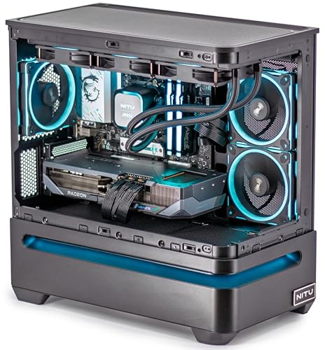 BALTIC DATA NITU Gaming PC | AMD Ryzen 7-9700X + RX 9070 XT 16 Go | 32 Go DDR5 | SSD NVMe 2 to | Windows 11 Home | PC Gamer 1440p/4K Raytracing | 750W Gold | Unité Centrale Haute Performance
