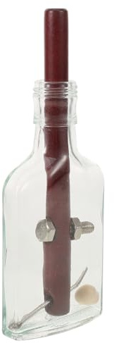 HONITANO Botella de Vino Juguete Creativo Adultos, Material Vidrio, Madera y Hierro, Educativo y Divertido, Desarrollo Inteligencia, Obsequio Original para Juego Familiar