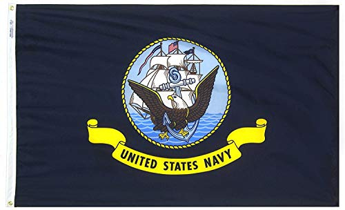 Annin Flagmakers 439030 Militärflagge, 90 x 150 cm, Blau