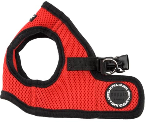 Puppia Soft Vest Harness, S, Red,