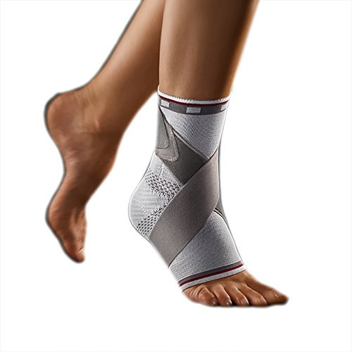 bort 054100 large links silber select TaloStabil Plus Aktiv-Sprunggelnkbandage mit Stabilo-Band, links large, silber