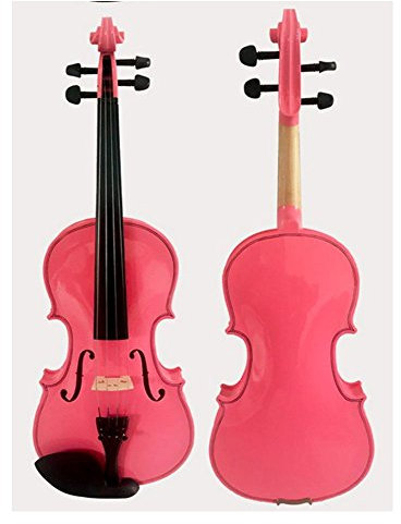 Legno massello Violino Acero Abete con Case&Rosin Strumento Multi-size Rosa