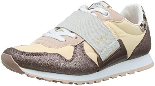 Pepe Jeans London Verona W Elastic, Zapatillas Mujer, Rosa (Mauve Pink), 38 EU