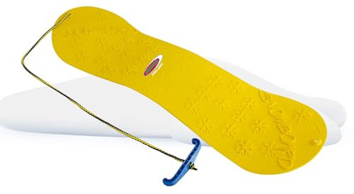 Jamara 460391 Snow Play Snowboard 72cm - aerodynamische Bauweise, Ziehschnur mit Griff, extra Glatte Rutschfläche auf der Unterseite mit Gleitkufen, Anti Rutsch Oberfläche auf der Oberseite