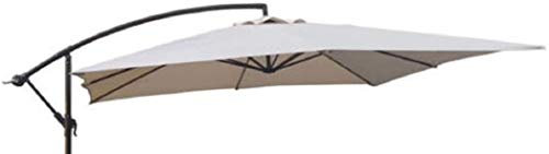 Megashopitalia Top - Lona de Repuesto Superior para sombrilla Cuadrada de 3 x 3 Metros, 8 Varillas de poliéster Beige