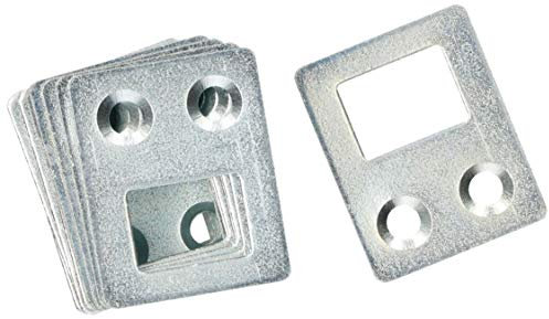 KOTARBAU Schrankaufhänger Verschiedene Größen Und Formen Schrankaufhängung Möbelaufhänger Bettbeschlag Verzinkt Möbelaufhängung Silber Flachverbinder (25)