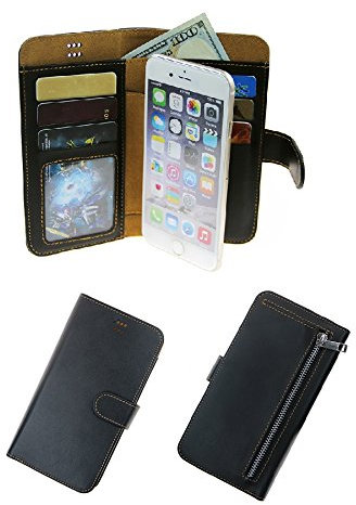 K-S-Trade Housse pour Huawei Honor 8X Compatible avec Huawei Honor 8X Étui Portefeuille Poche Protecteur Housse Sacoche Cover Noir Pouchette De Protection Smartphone Coque -