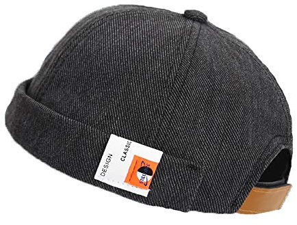 YAMEE Docker-Cap Herren Docker Mütze Damen Seemannsmütze Hafenmütze Herrenmütze Bikercap Hat Wandermütze Dockercap Kopfbedeckung Seemannskappe(Kopfumfang Größenverstellbar