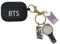 Hülle für Airpods Pro mit Kpop Bangtan Boys Army Bomb Schlüsselanhänger, Schutzhülle Premium Silikon Cover für BT-S Kompatibel mit Apple Airpods Pro (Schwarz)