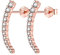Damen Ohrstecker Silber 925-1 Paar Klein Erbse Ohrstecker Rosegold Ohrringe Set Funkelnde Ohrstecker Piercing Ohr Tragus Lippen Schmuck Damen Mädchen Geschenke