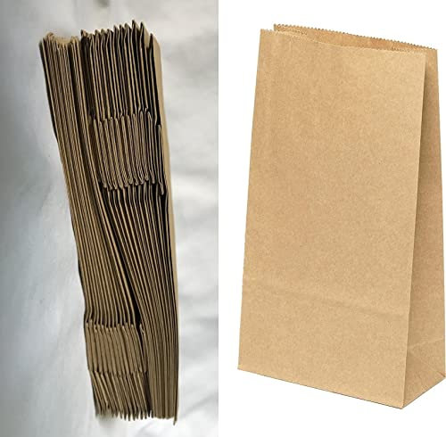 VEZODEK 25 Stück Papiertüten Klein 16x9x5cm, Es Kann wie Verwendet werden Kraftpapier, Geschenktüten Kindergeburtstag, Butterbrottüten, Süßigkeiten