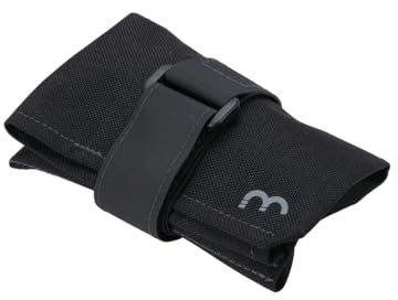 BBB Satteltasche BSB-45 schwarz - Fahrradtasche für Fahrrad, Motorrad, Motorroller mit Sitzmontage und Rollverschluss