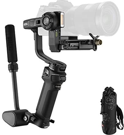 ZHIYUN Weebill 3S Combo [Ufficiale] Gimbal - Stabilizzatore per fotocamera DSLR e senza specchio, stabilizzatore a 3 assi con treppiede/maniglia/poggio-polso/luce/borsa, per Nikon, Canon, Sony, ecc