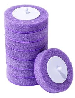 ACAREY Aroma Toilet Brush, Wall Toilet Stick Set, Disposable Toilet Brush with Cleaning Agent, Disposable Toilet Brush Set, Disposable Toilet Brush with Holder for Bathroom (Brush Cotton Purple)