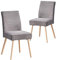 B&D home Esszimmerstuhl Cedric 2er Set, Kord Stoff Polsterstuhl für Küche, Esszimmer, Wohnzimmer, Büro, modernes skandinavisches Design, Anthrazit, 11130-ANTR-2