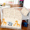 Kinder Bettwäsche 2-TLG (100x135cm / 40x60cm) Bettdecken Set, 100% Baumwolle - Babybettwäsche mit Motiv Koala & Giraffe