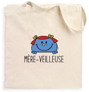 Monsieur Madame, Totebag, MERE VEILLEUSE, Naturel, Taille Unique