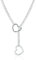 Choker Kette Damen Halskette,Herz Slip Kette,Silber Herzkette,Einstellbare Edelstahl Necklace,Geschenk Für Freundin,Für Frauen Mädchen Geburtstag Geburtstagsgeschenk Frau Jahrestag Muttertag Gifts