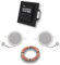 Gira Unterputz IP Internetradio 232003 + Bluetooth Komplett-Set, E2 schwarz matt + 2 x Deckenlautsprecher/Einbaulautsprecher + 20 Meter Lautsprecherkabel 2x0,75 mm