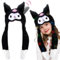 RosyFate Mütze mit Ohren, LED Mütze Kinder, Mütze mit Beweglichen Ohren, Tiermütze, Kuromi, für Geschenk, Kostüm Karneval, Mädchen, Jungen