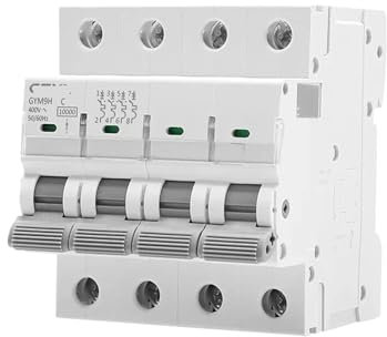 WGJJPQYK GYM9H 10KA 4P 6A 10A 16A 20A 25A 32A 40A 50A 63A disjoncteur 230V 400V Courbe C Certification CE CB(10A)