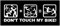 Don't Touch My bike,aufkleber für Fahrrado lustige sticker,Wasserdicht, UV-beständig, Autoaufkleber für Glatte Oberflächen (18cm x 6cm)